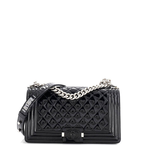 Chanel Boy Flap Bag Quilted Plexiglass #177028C31B - Picture 1 of 7